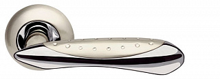 Ручка раздельная Corvus LD35-1SN/CP-3 матовый никель/хром